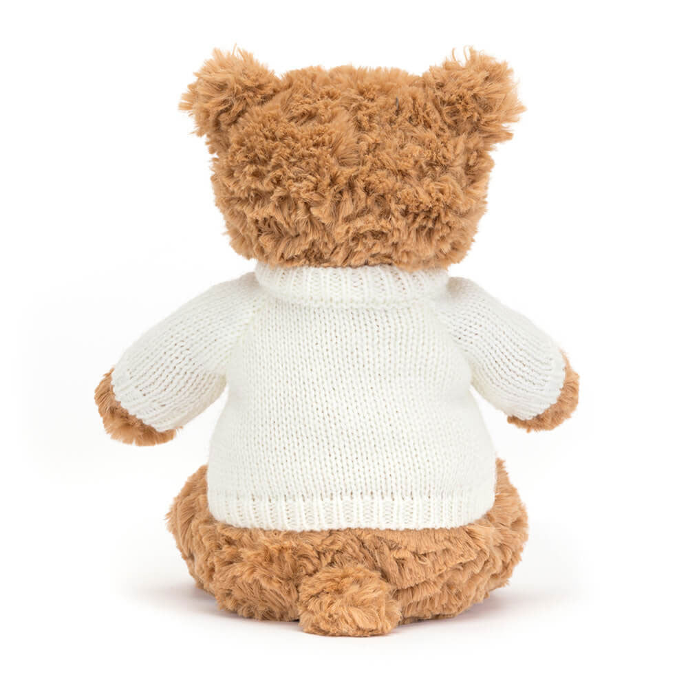 Jellycat Bartholomew Bear with Personalized Cream Jumper