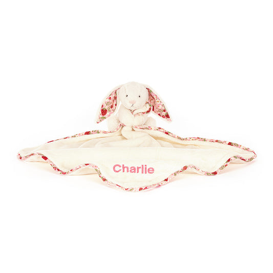 Jellycat Personalized Blossom Cream Bunny 'Berry' Soother
