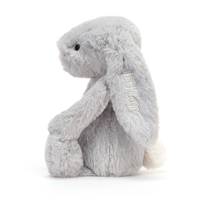 Jellycat Personalized Bashful Silver Bunny Medium