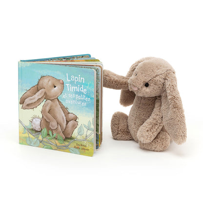 Jellycat Lapin Timide Et Ses Petites Aventures & Bashful Beige Bunny Medium