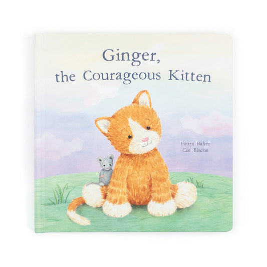 Jellycat Ginger, the Courageous Kitten Book and Fuddlewuddle Ginger Cat
