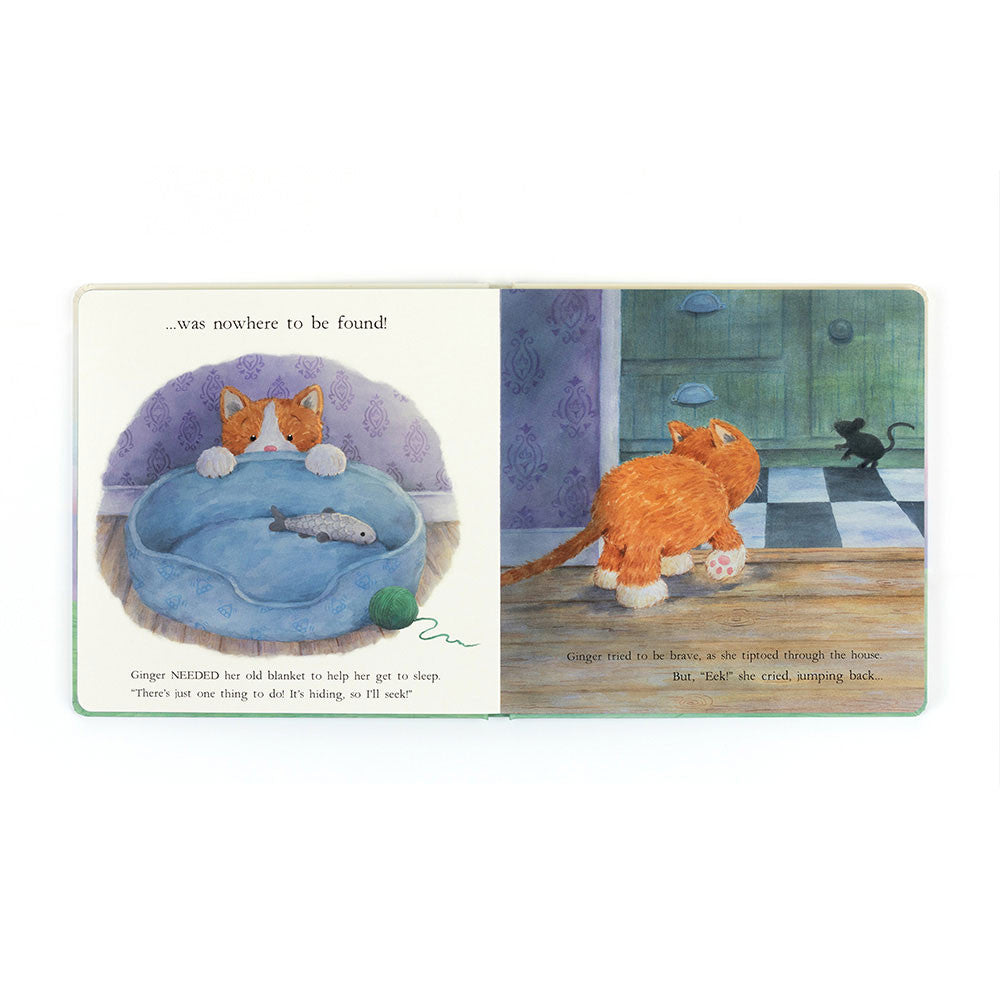 Jellycat Ginger, the Courageous Kitten Book and Fuddlewuddle Ginger Cat