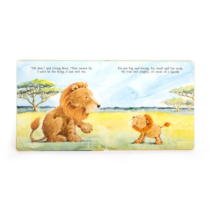 Jellycat The Very Brave Lion Book & Fuddlewuddle Lion Medium