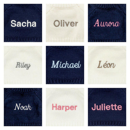 Jellycat Bashful Hippo with Personalized Navy Jumper