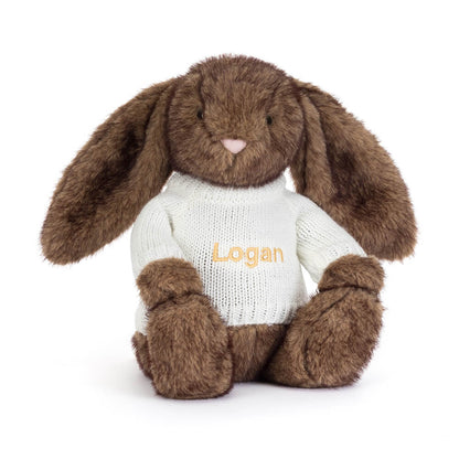 Jellycat Hoppleston Luxe Bunny with Personalized Cream Jumper
