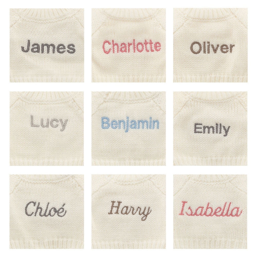 Jellycat Bashful Toffee Puppy with Personalized Cream Jumper