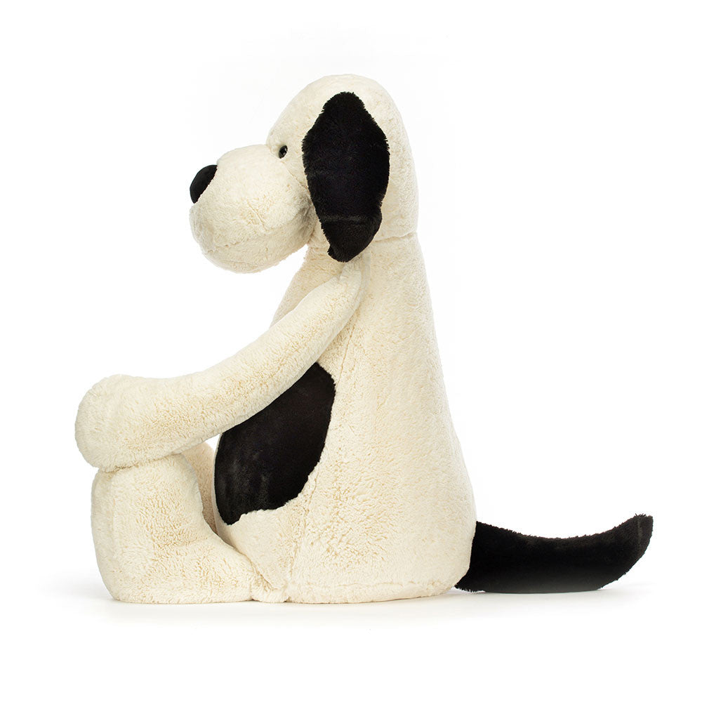 Jellycat Bashful Black & Cream Puppy