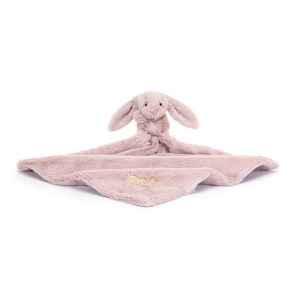 Jellycat Personalized Bashful Luxe Bunny Rosa Soother