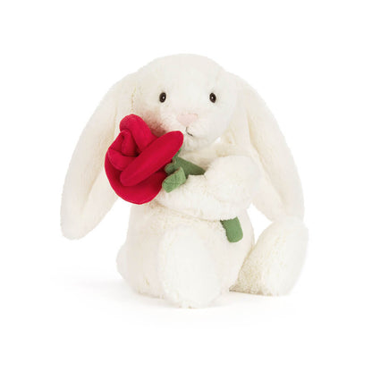 Jellycat Cream Bunny with Rose