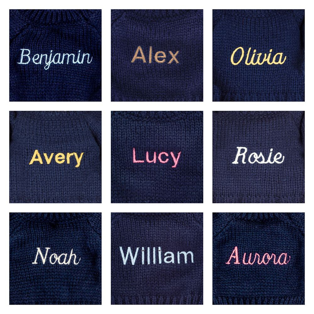Jellycat Blossom Blush Bunny 'Cherry' with Personalized Navy Jumper