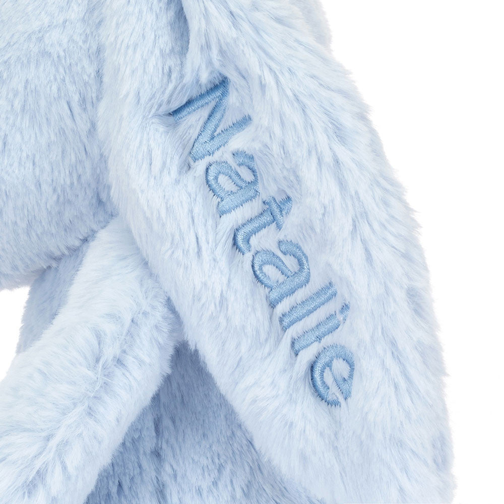 Jellycat Personalized Bashful Blue Bunny Medium