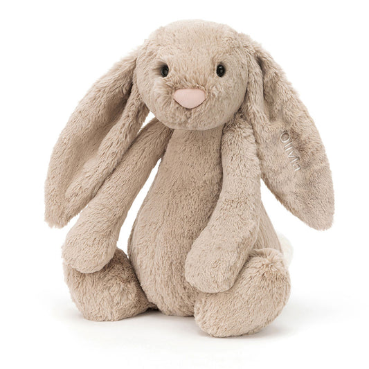 Jellycat Personalized Bashful Beige Bunny Huge