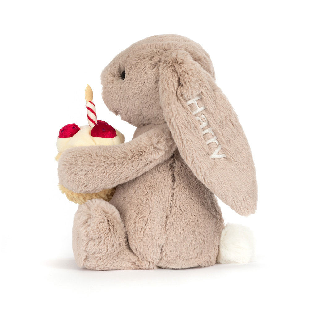 Jellycat Personalized Bashful Beige Bunny 'Birthday'