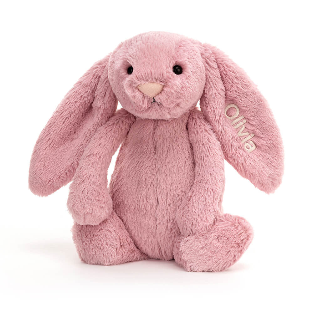 Jellycat Personalized Bashful Tulip Pink Bunny Medium
