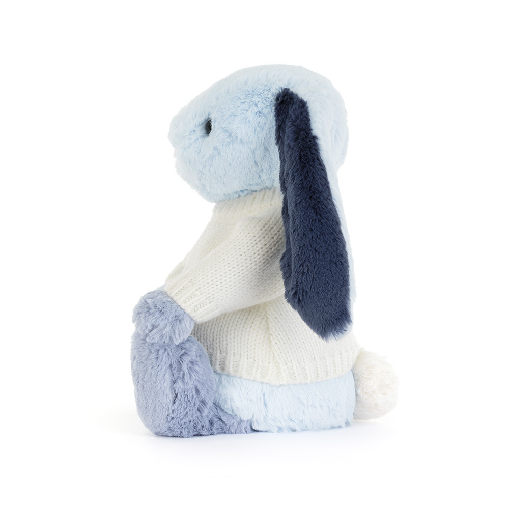 Jellycat Puddlesea Bunny with Personalized Cream Jumper