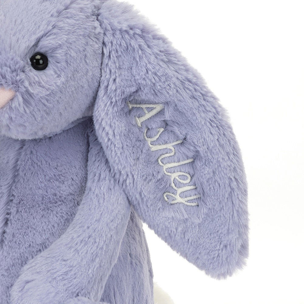 Jellycat Personalized Bashful Viola Bunny Medium